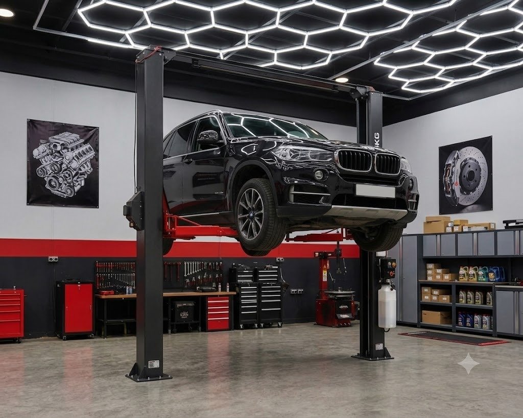 Professional two post vehicle lift for automotive workshop