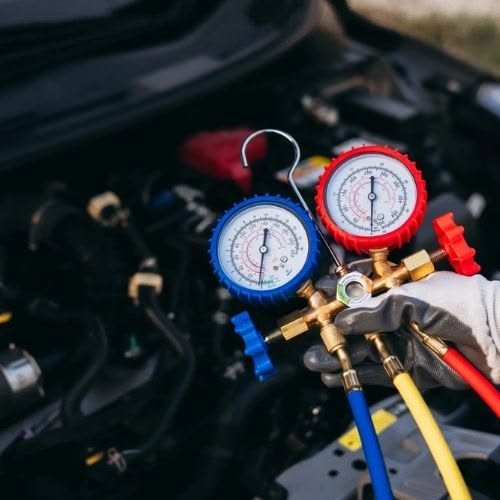 Automotive AC service garage