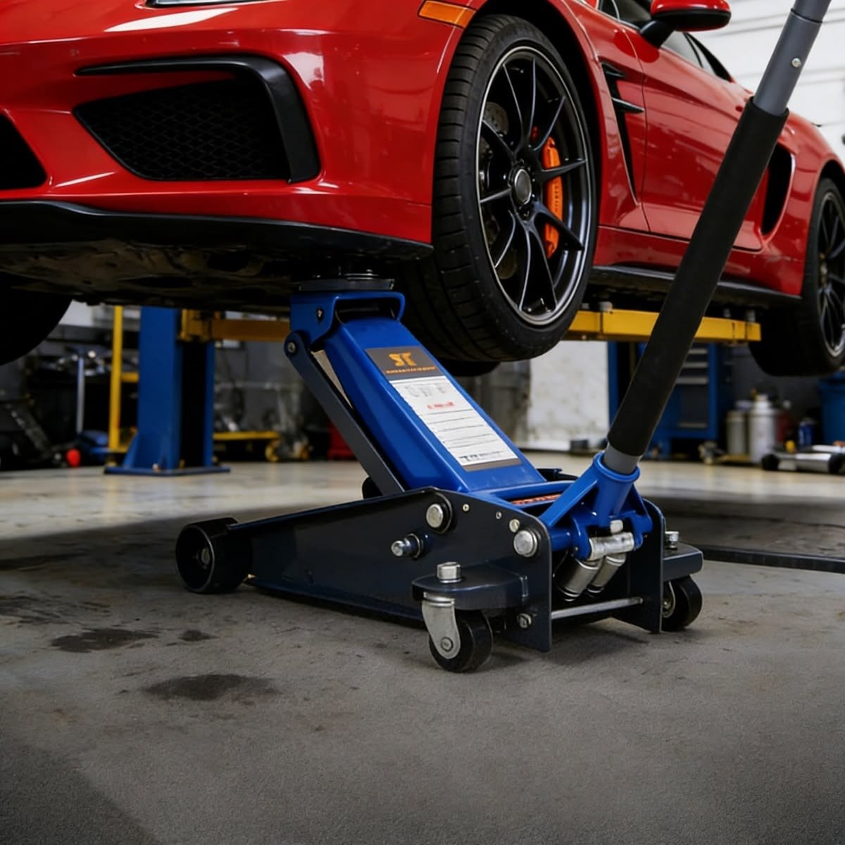 Hydraulic floor jack workshop