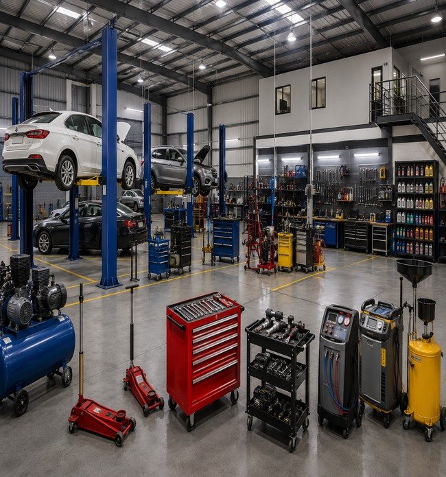 Multi-brand garage equipment Hyderabad