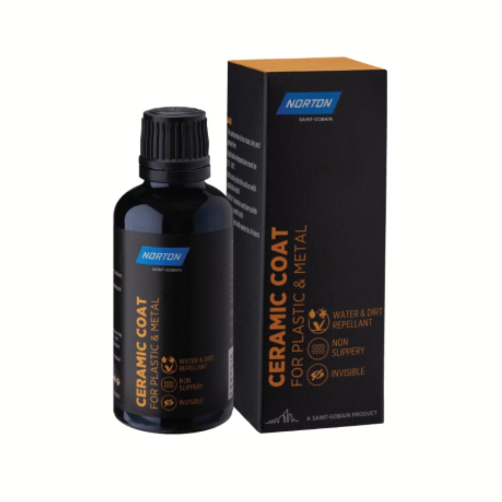 Ceramic coating for plastic and metal