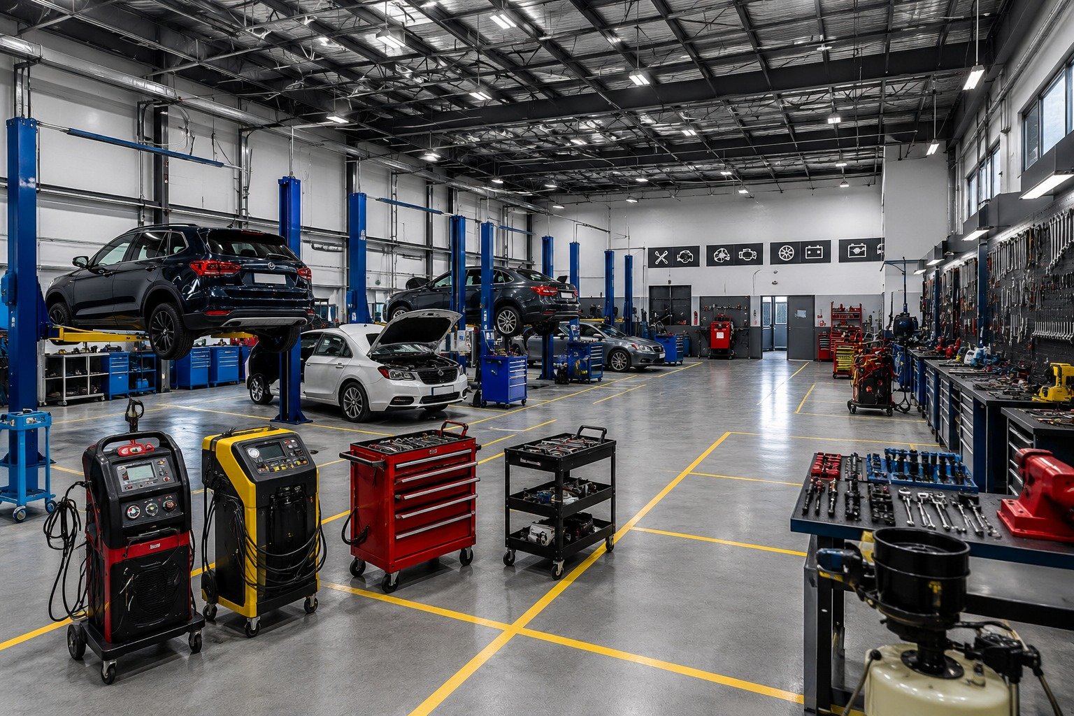 Professional automotive workshop tools