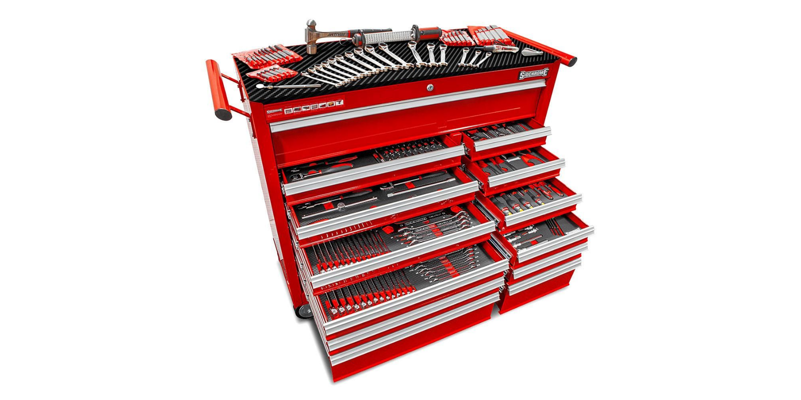 Professional automotive hand tools and tool trolley