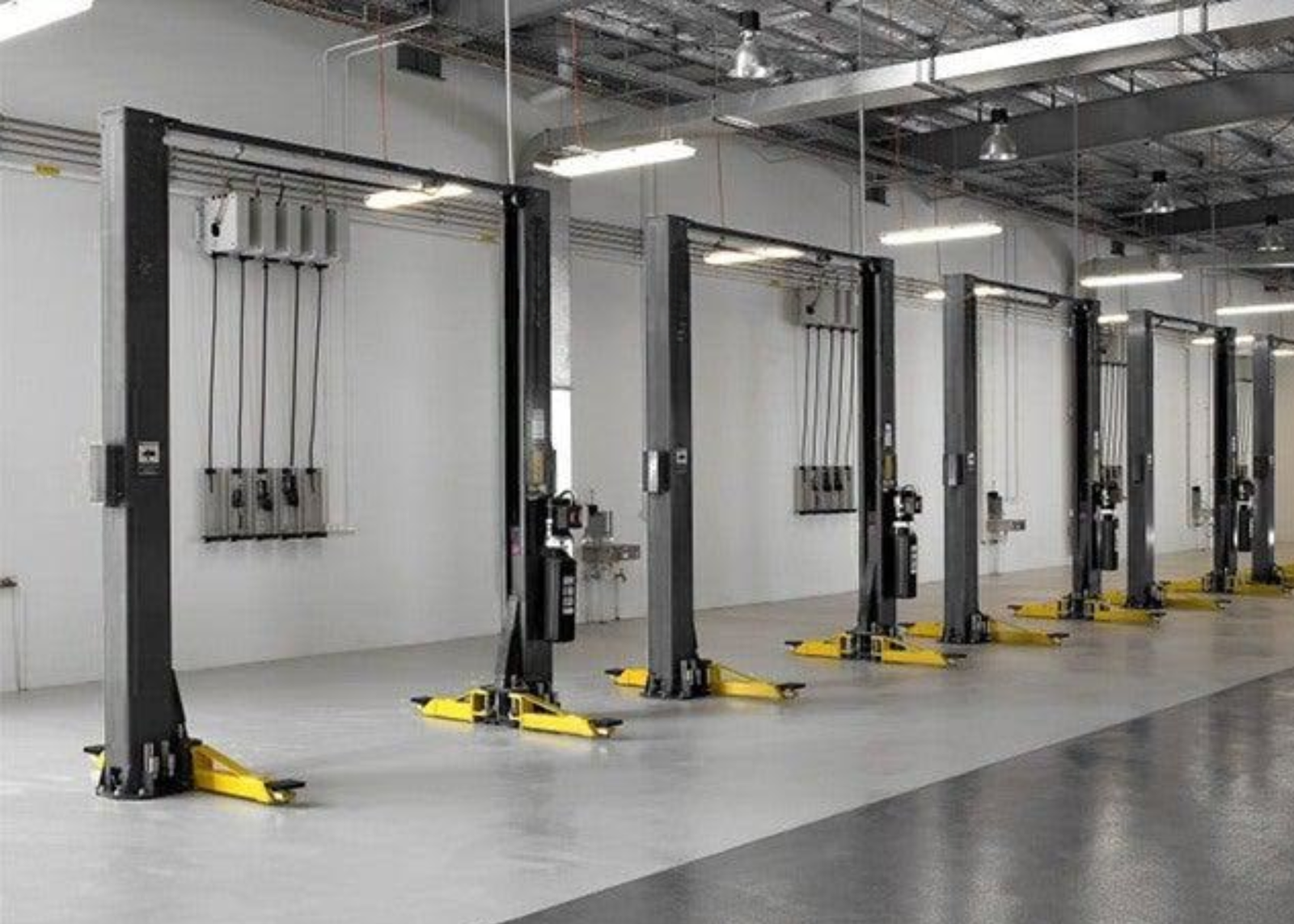 Two-post vehicle lift service and repair