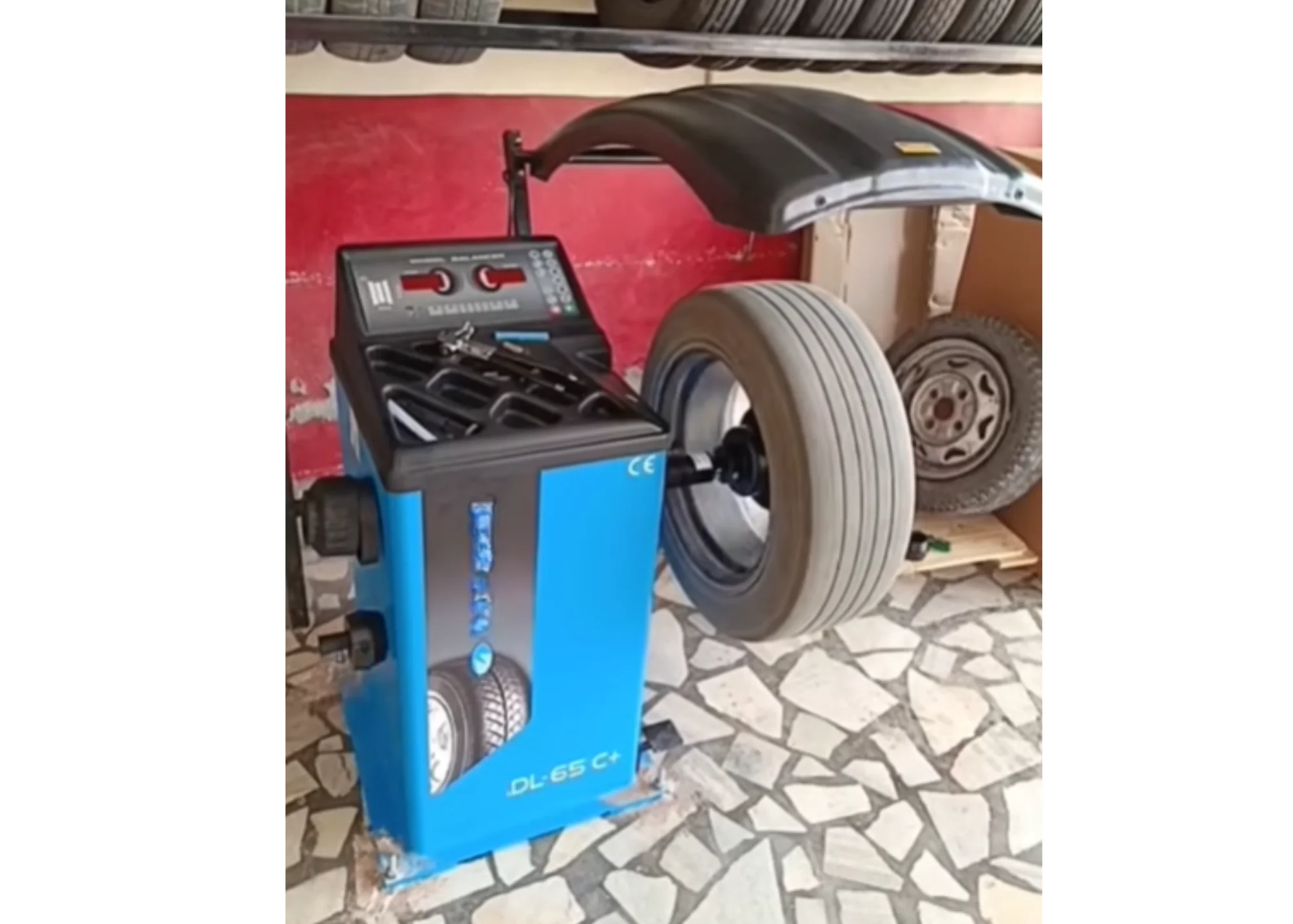 Vehicle undergoing workshop maintenance